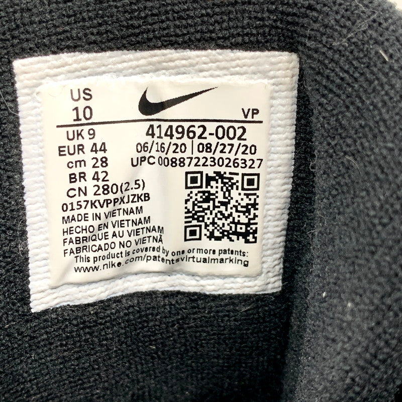 【中古品】【メンズ】 NIKE ナイキ 414962-002 AIR MORE UPTEMPO エアモア アップテンポ 靴 スニーカー シューズ 160-250903-ma-17-izu サイズ：28cm カラー：BLACK/WHITE(2020) 万代Net店