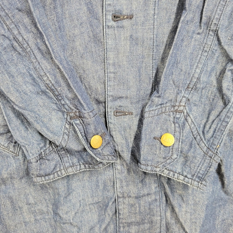 【中古品】【メンズ】 Lee リー LT0559 DENIM SHOP COAT デニムショップ コート アウター 長袖 147-250910-ma-04-izu サイズ：L カラー：インディゴ 万代Net店