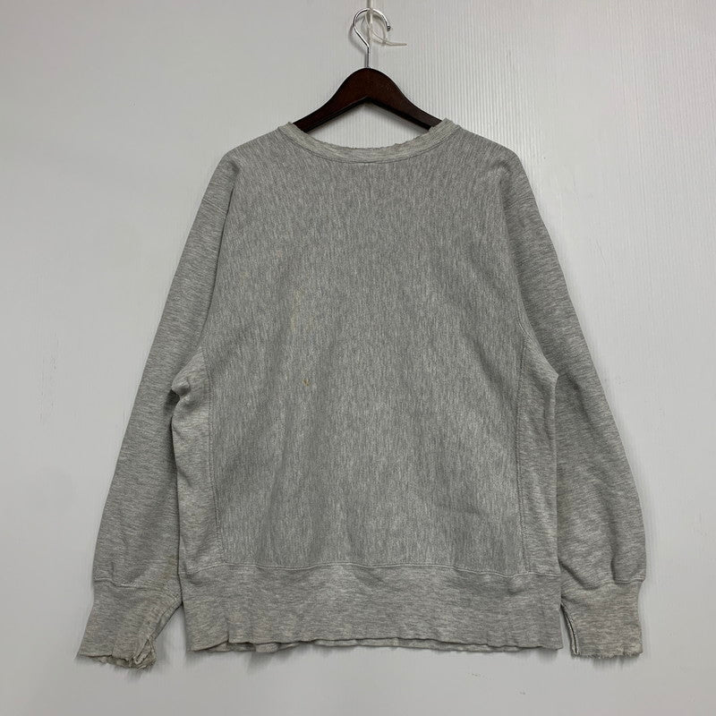 【現状渡し品】【メンズ】 Champion チャンピオン REVERSE WEAVE KENTUCKY VOLLEYBALL SWEAT SHIRT リバースウィーブ スウェットシャツ USA製 刺繍タグ トレーナー 長袖 トップス 146-250904-as-12-izu サイズ：L カラー：グレー 万代Net店
