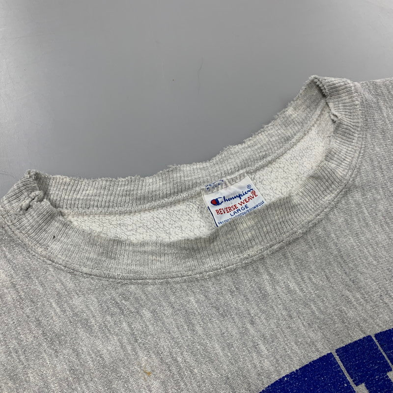 【現状渡し品】【メンズ】 Champion チャンピオン REVERSE WEAVE KENTUCKY VOLLEYBALL SWEAT SHIRT リバースウィーブ スウェットシャツ USA製 刺繍タグ トレーナー 長袖 トップス 146-250904-as-12-izu サイズ：L カラー：グレー 万代Net店