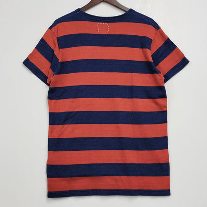 【中古品】【メンズ】 VISVIM ビズビム 0115205010028 SS BIG BORDER TEE ショートスリーブ ビッグボーダーT トップス 半袖 140-250910-ma-05-izu サイズ：3 カラー：インディゴ×レッド 万代Net店