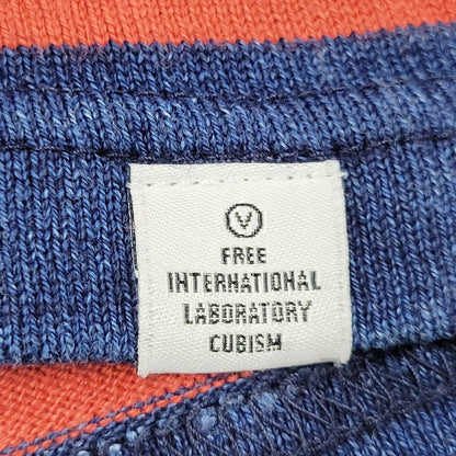 【中古品】【メンズ】 VISVIM ビズビム 0115205010028 SS BIG BORDER TEE ショートスリーブ ビッグボーダーT トップス 半袖 140-250910-ma-05-izu サイズ：3 カラー：インディゴ×レッド 万代Net店