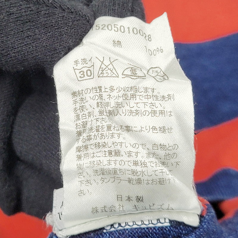 【中古品】【メンズ】 VISVIM ビズビム 0115205010028 SS BIG BORDER TEE ショートスリーブ ビッグボーダーT トップス 半袖 140-250910-ma-05-izu サイズ：3 カラー：インディゴ×レッド 万代Net店