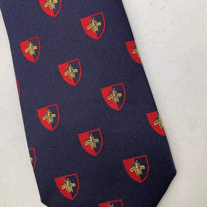 【中古品】【メンズ】 EMBLEM BEE NECKTIE エンブレム ミツバチ ネクタイ 183-250904-rk-06-izu カラー：ネイビー 万代Net店