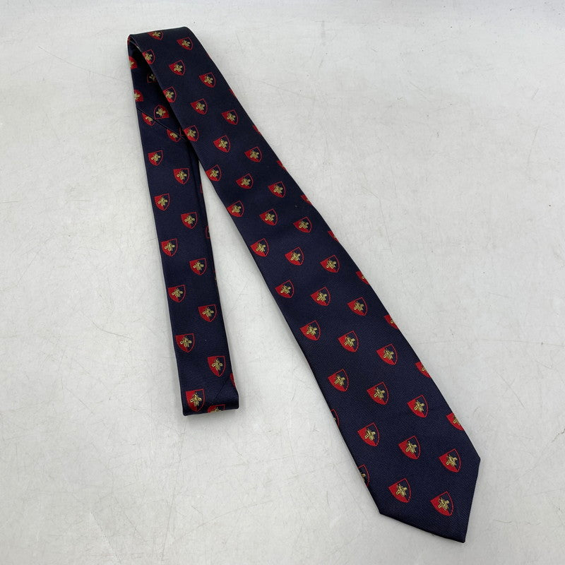 【中古品】【メンズ】 EMBLEM BEE NECKTIE エンブレム ミツバチ ネクタイ 183-250904-rk-06-izu カラー：ネイビー 万代Net店
