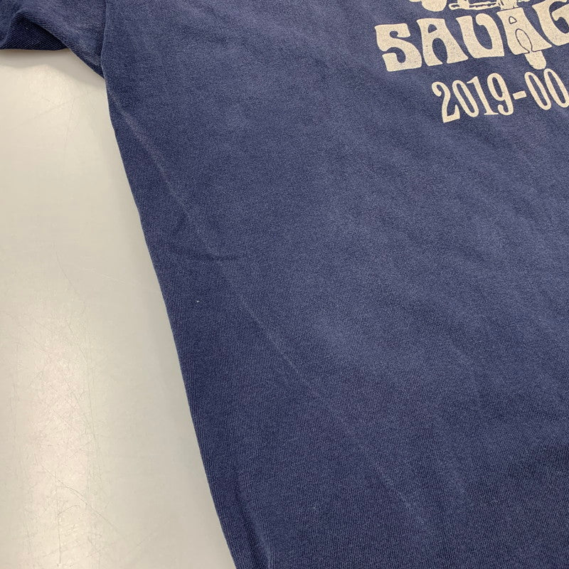 【中古品】【メンズ】 SAINT MICHAEL セントマイケル × NEIGHBORHOOD ネイバーフッド STHD.SS TEE SM-HR8-0000-C71 ショートスリーブ Tシャツ 半袖 トップス 142-250904-as-08-izu サイズ：XXL カラー：ネイビー 万代Net店