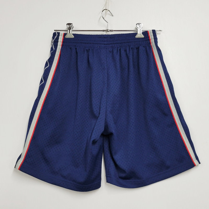 【中古品】【メンズ】 MITCHELL&NESS ミッチェルアンドネス NBA BROOKLYN NETS MESH SHORT エヌビーエー ブルックリンネッツ メッシュショーツ ズボン パンツ ボトムス 159-250910-ma-13-izu サイズ：M カラー：ネイビー 万代Net店
