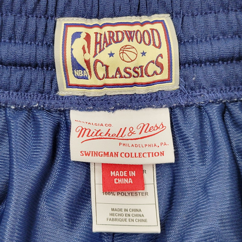 【中古品】【メンズ】 MITCHELL&NESS ミッチェルアンドネス NBA BROOKLYN NETS MESH SHORT エヌビーエー ブルックリンネッツ メッシュショーツ ズボン パンツ ボトムス 159-250910-ma-13-izu サイズ：M カラー：ネイビー 万代Net店