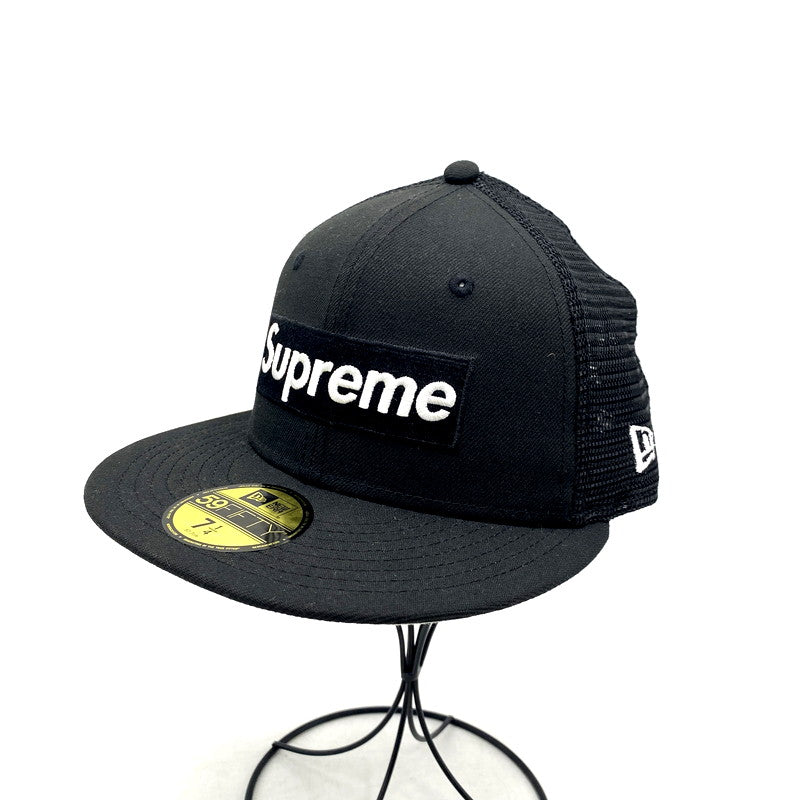 【中古品】【メンズ/レディース】 SUPREME×NEWERA シュプリーム×ニューエラ 24SS 59FIFTY SUMMER SEASON 2024 BOX LOGO MESH CAP サマーシーズン2024 ボックスロゴ メッシュキャップ 帽子 服飾雑貨 185-250905-ma-15-izu サイズ：57.7cm カラー：ブラック 万代Net店