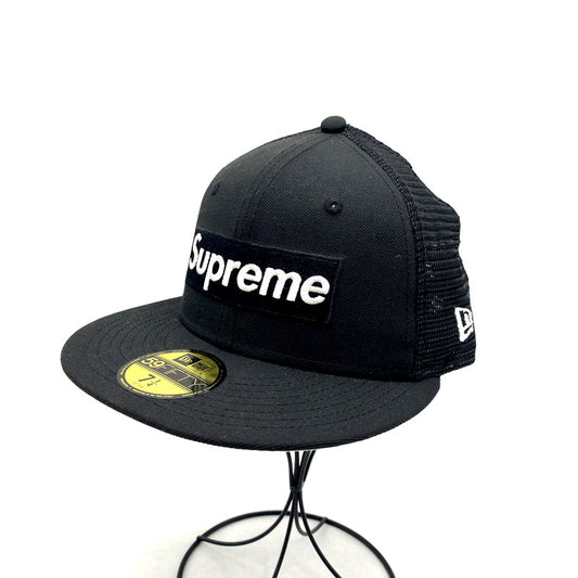 【中古品】【メンズ/レディース】 SUPREME×NEWERA シュプリーム×ニューエラ 24SS 59FIFTY SUMMER SEASON 2024 BOX LOGO MESH CAP サマーシーズン2024 ボックスロゴ メッシュキャップ 帽子 服飾雑貨 185-250905-ma-15-izu サイズ：57.7cm カラー：ブラック 万代Net店