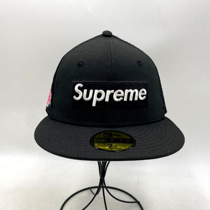 【中古品】【メンズ/レディース】 SUPREME×NEWERA シュプリーム×ニューエラ 24SS 59FIFTY SUMMER SEASON 2024 BOX LOGO MESH CAP サマーシーズン2024 ボックスロゴ メッシュキャップ 帽子 服飾雑貨 185-250905-ma-15-izu サイズ：57.7cm カラー：ブラック 万代Net店
