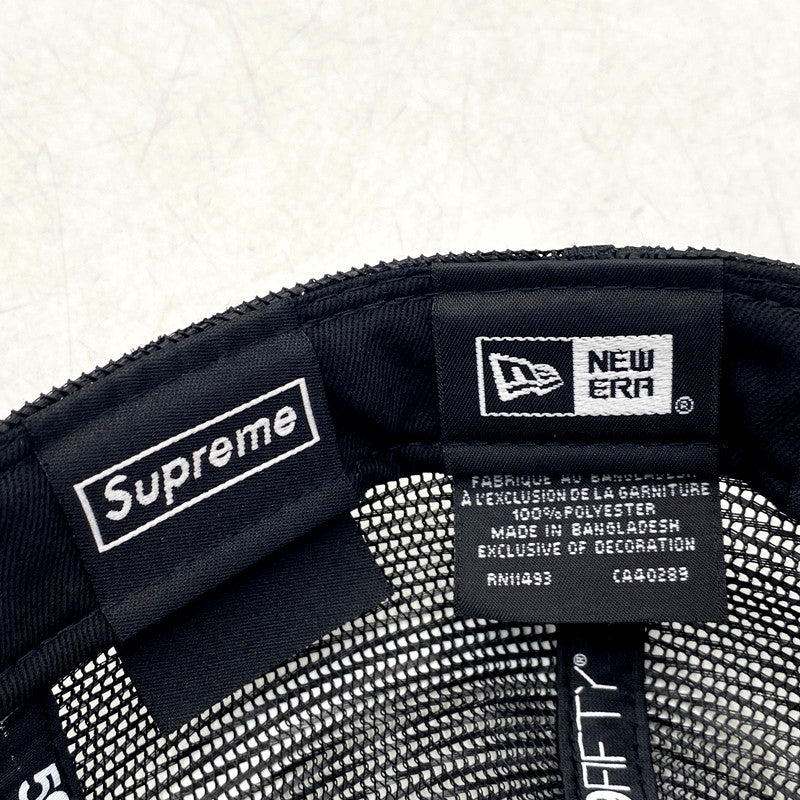 【中古品】【メンズ/レディース】 SUPREME×NEWERA シュプリーム×ニューエラ 24SS 59FIFTY SUMMER SEASON 2024 BOX LOGO MESH CAP サマーシーズン2024 ボックスロゴ メッシュキャップ 帽子 服飾雑貨 185-250905-ma-15-izu サイズ：57.7cm カラー：ブラック 万代Net店