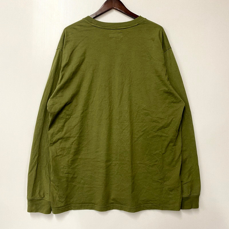 【中古品】【メンズ】 Supreme シュプリーム 25SS SMALL BOX LOGO LS TEE スモールボックスロゴ ロングスリーブT トップス 長袖 149-250905-ma-14-izu サイズ：L カラー：OLIVE 万代Net店