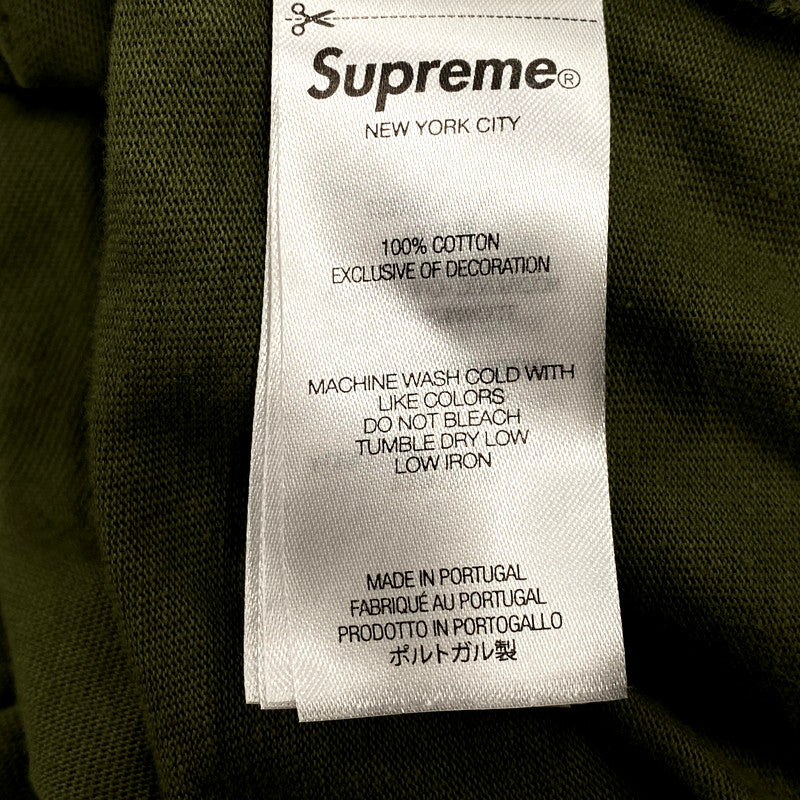 【中古品】【メンズ】 Supreme シュプリーム 25SS SMALL BOX LOGO LS TEE スモールボックスロゴ ロングスリーブT トップス 長袖 149-250905-ma-14-izu サイズ：L カラー：OLIVE 万代Net店
