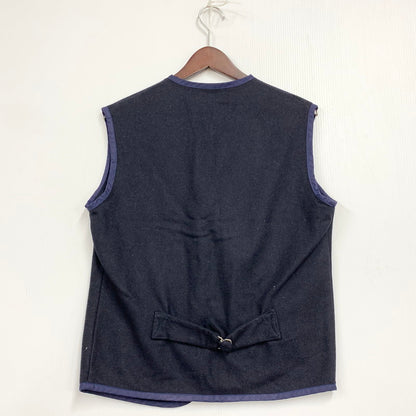 【中古品】【メンズ】 Yarmo ヤーモ YAR-09AWV1 英国製 WOOL VEST ウール ベスト トップス 141-250911-ya-09-izu サイズ：44 カラー：ネイビー 万代Net店
