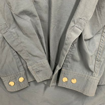 【中古品】【メンズ】 REI レイ 香港製 NYLON GIMMICK SHIRT ナイロン ギミック シャツ トップス 長袖 146-250911-ya-11-izu サイズ：XXL カラー：ブルー系 万代Net店