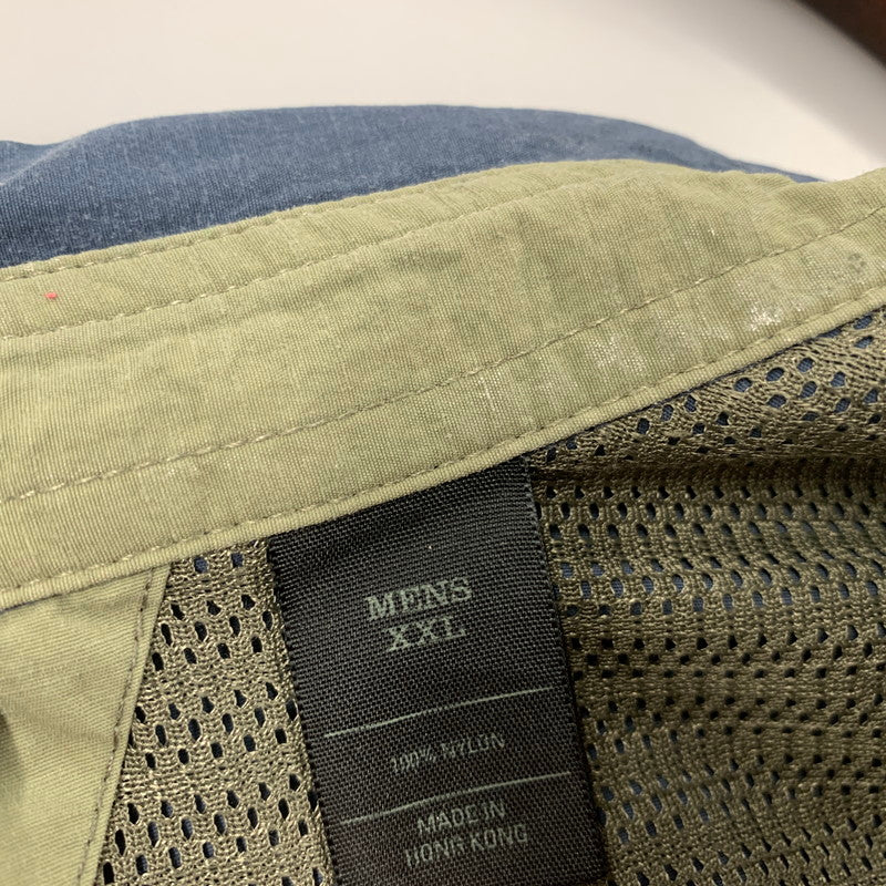 【中古品】【メンズ】 REI レイ 香港製 NYLON GIMMICK SHIRT ナイロン ギミック シャツ トップス 長袖 146-250911-ya-11-izu サイズ：XXL カラー：ブルー系 万代Net店