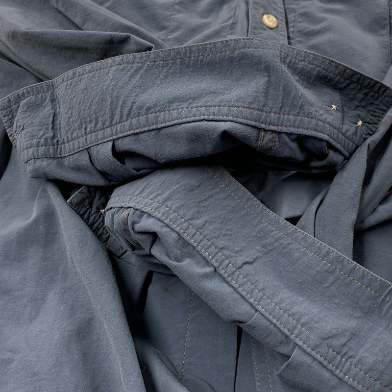 【中古品】【メンズ】 REI レイ 香港製 NYLON GIMMICK SHIRT ナイロン ギミック シャツ トップス 長袖 146-250911-ya-11-izu サイズ：XXL カラー：ブルー系 万代Net店