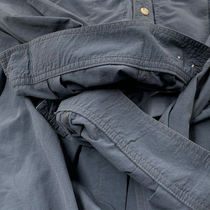 【中古品】【メンズ】 REI レイ 香港製 NYLON GIMMICK SHIRT ナイロン ギミック シャツ トップス 長袖 146-250911-ya-11-izu サイズ：XXL カラー：ブルー系 万代Net店