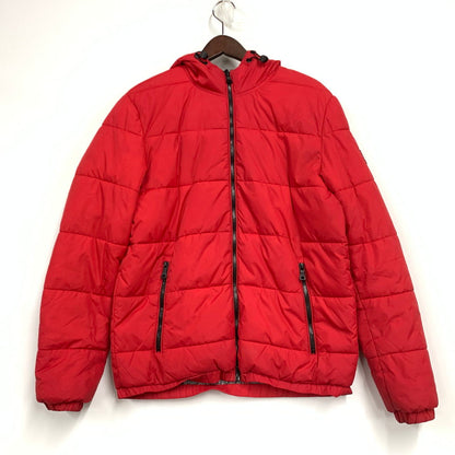 【中古品】【メンズ】 TOMMY HILFIGER トミーヒルフィガー 4500229165 REVERSIBLE HOODED DOWN JACKET リバーシブルフーデッドダウンジャケット アウター 長袖 147-250910-ma-20-izu サイズ：S カラー：レッド/ブラック系 万代Net店
