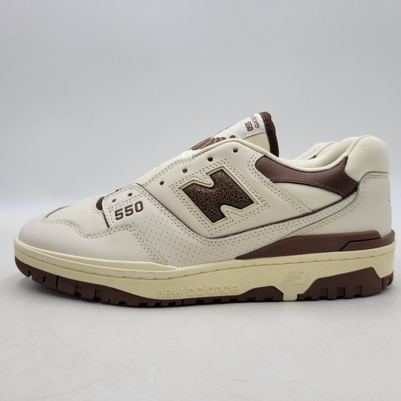 【中古美品】【メンズ】 × AIME’ LEON DORE エメレオンドレ 550 BB550AB1 スニーカー シューズ 靴 162-250906-as-06-izu サイズ：28.5cm カラー：ホワイト×ブラウン 万代Net店
