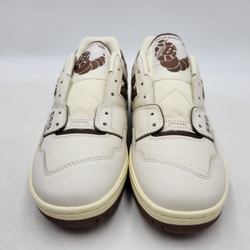 【中古美品】【メンズ】 × AIME’ LEON DORE エメレオンドレ 550 BB550AB1 スニーカー シューズ 靴 162-250906-as-06-izu サイズ：28.5cm カラー：ホワイト×ブラウン 万代Net店
