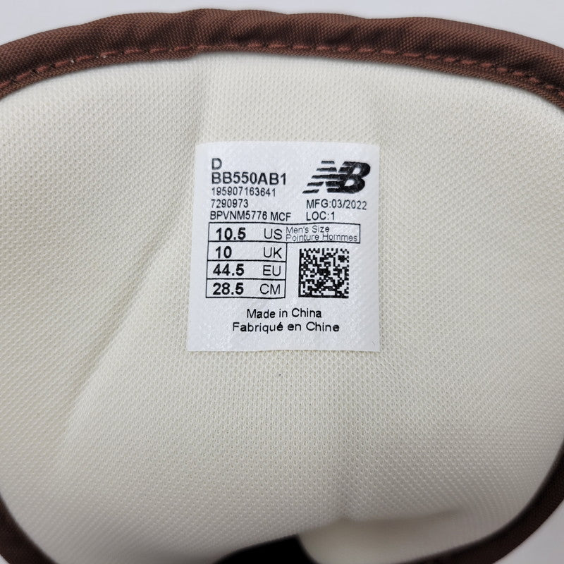 【中古美品】【メンズ】 × AIME’ LEON DORE エメレオンドレ 550 BB550AB1 スニーカー シューズ 靴 162-250906-as-06-izu サイズ：28.5cm カラー：ホワイト×ブラウン 万代Net店