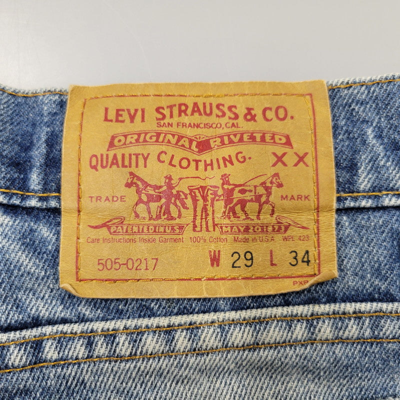 【中古品】【メンズ】 505-0217 USA製 刻印525 91年製 SMALL-E スモール-E 90S DENIM PANTS デニム パンツ ズボン ボトムス 157-250922-ya-09-izu サイズ：29×34 カラー：インディゴ 万代Net店
