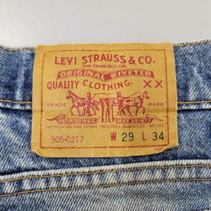 【中古品】【メンズ】 505-0217 USA製 刻印525 91年製 SMALL-E スモール-E 90S DENIM PANTS デニム パンツ ズボン ボトムス 157-250922-ya-09-izu サイズ：29×34 カラー：インディゴ 万代Net店