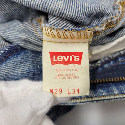 【中古品】【メンズ】 505-0217 USA製 刻印525 91年製 SMALL-E スモール-E 90S DENIM PANTS デニム パンツ ズボン ボトムス 157-250922-ya-09-izu サイズ：29×34 カラー：インディゴ 万代Net店