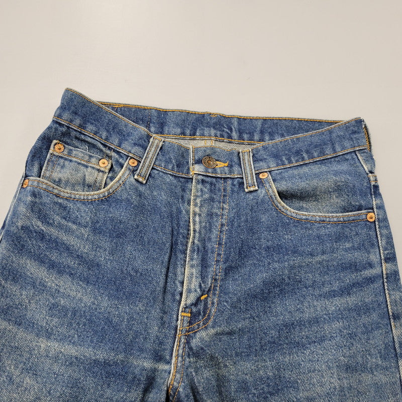 【現状渡し品】【メンズ】 Levi's リーバイス 517-0217 USA製 刻印525 SMALL-E 91年製 90S BOOT CUT FLARE DENIM PANTS ブーツカット フレアー デニム パンツ ズボン ボトムス 157-250922-ya-08-izu サイズ：30×34 カラー：インディゴ 万代Net店