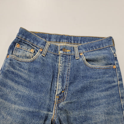【現状渡し品】【メンズ】 Levi's リーバイス 517-0217 USA製 刻印525 SMALL-E 91年製 90S BOOT CUT FLARE DENIM PANTS ブーツカット フレアー デニム パンツ ズボン ボトムス 157-250922-ya-08-izu サイズ：30×34 カラー：インディゴ 万代Net店