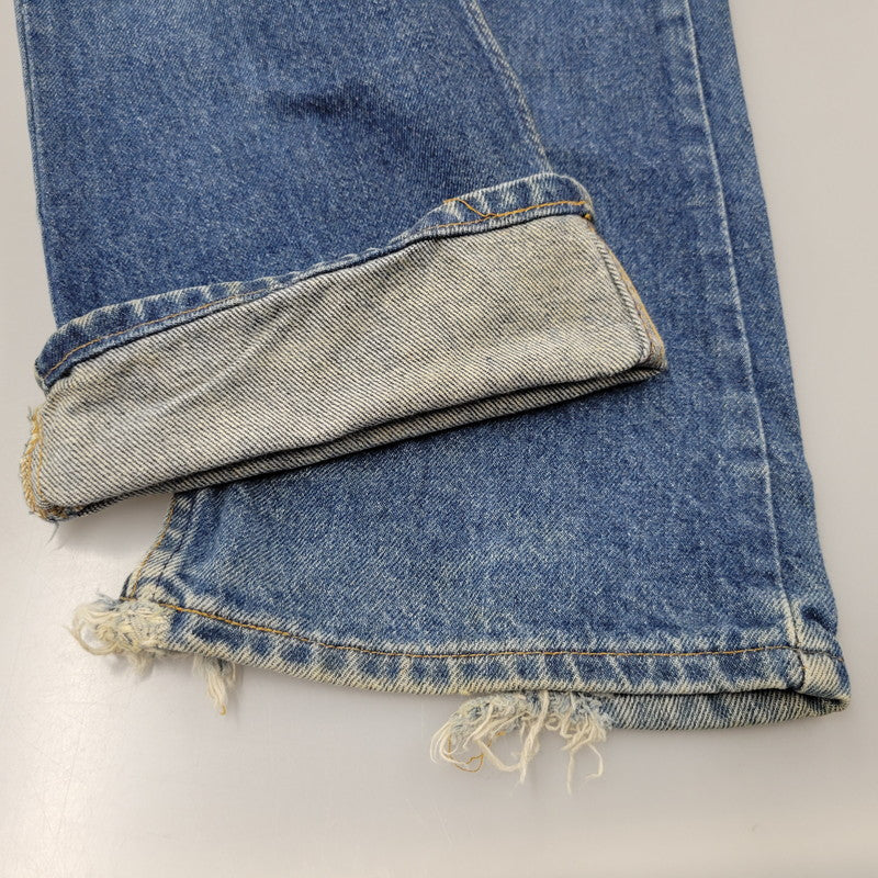 【現状渡し品】【メンズ】 Levi's リーバイス 517-0217 USA製 刻印525 SMALL-E 91年製 90S BOOT CUT FLARE DENIM PANTS ブーツカット フレアー デニム パンツ ズボン ボトムス 157-250922-ya-08-izu サイズ：30×34 カラー：インディゴ 万代Net店