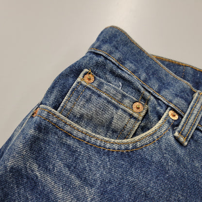 【現状渡し品】【メンズ】 Levi's リーバイス 517-0217 USA製 刻印525 SMALL-E 91年製 90S BOOT CUT FLARE DENIM PANTS ブーツカット フレアー デニム パンツ ズボン ボトムス 157-250922-ya-08-izu サイズ：30×34 カラー：インディゴ 万代Net店