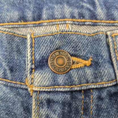 【現状渡し品】【メンズ】 Levi's リーバイス 517-0217 USA製 刻印525 SMALL-E 91年製 90S BOOT CUT FLARE DENIM PANTS ブーツカット フレアー デニム パンツ ズボン ボトムス 157-250922-ya-08-izu サイズ：30×34 カラー：インディゴ 万代Net店