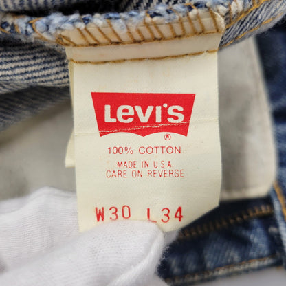 【現状渡し品】【メンズ】 Levi's リーバイス 517-0217 USA製 刻印525 SMALL-E 91年製 90S BOOT CUT FLARE DENIM PANTS ブーツカット フレアー デニム パンツ ズボン ボトムス 157-250922-ya-08-izu サイズ：30×34 カラー：インディゴ 万代Net店