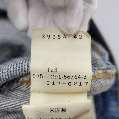 【現状渡し品】【メンズ】 Levi's リーバイス 517-0217 USA製 刻印525 SMALL-E 91年製 90S BOOT CUT FLARE DENIM PANTS ブーツカット フレアー デニム パンツ ズボン ボトムス 157-250922-ya-08-izu サイズ：30×34 カラー：インディゴ 万代Net店