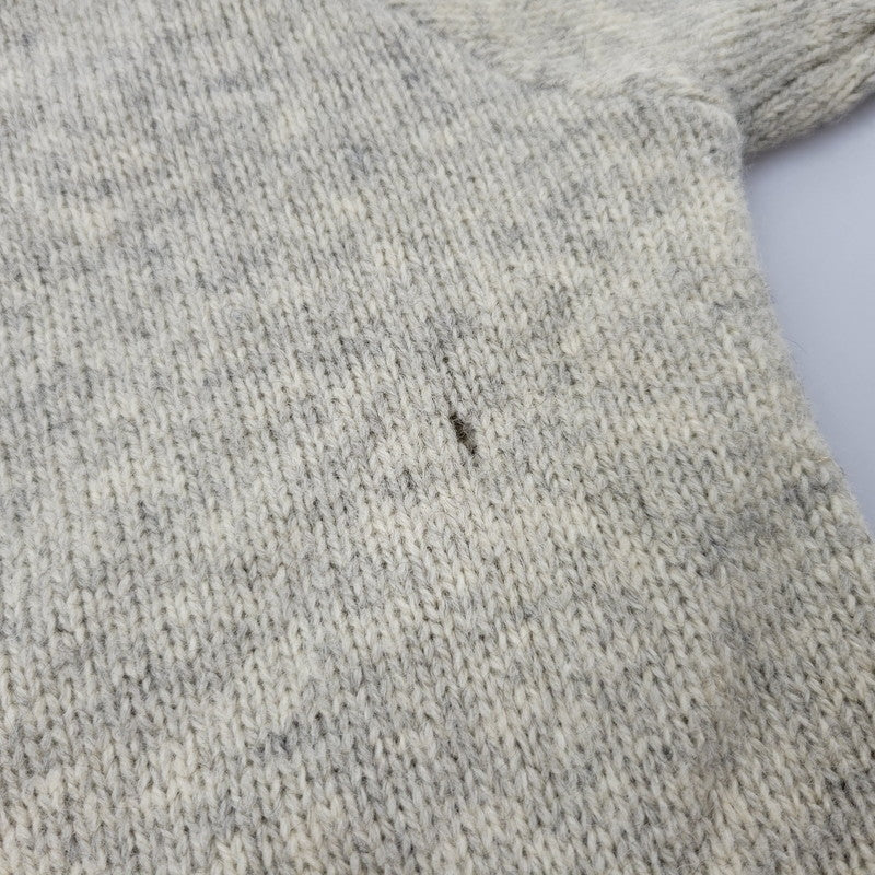 【中古品】【メンズ】 Polo by Ralph Lauren ポロバイラルフローレン LEATHER BUTTON LAMBSWOOL CARDIGAN レザー ボタン ラムズウール カーディガン 146-250911-as-03-izu サイズ：M カラー：グレー系 万代Net店