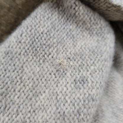 【中古品】【メンズ】 Polo by Ralph Lauren ポロバイラルフローレン LEATHER BUTTON LAMBSWOOL CARDIGAN レザー ボタン ラムズウール カーディガン 146-250911-as-03-izu サイズ：M カラー：グレー系 万代Net店