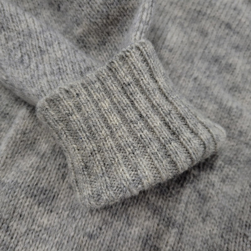 【中古品】【メンズ】 Polo by Ralph Lauren ポロバイラルフローレン LEATHER BUTTON LAMBSWOOL CARDIGAN レザー ボタン ラムズウール カーディガン 146-250911-as-03-izu サイズ：M カラー：グレー系 万代Net店