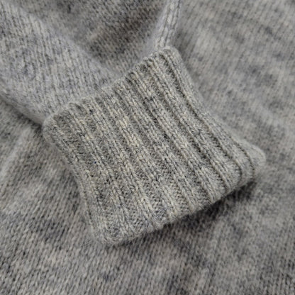 【中古品】【メンズ】 Polo by Ralph Lauren ポロバイラルフローレン LEATHER BUTTON LAMBSWOOL CARDIGAN レザー ボタン ラムズウール カーディガン 146-250911-as-03-izu サイズ：M カラー：グレー系 万代Net店