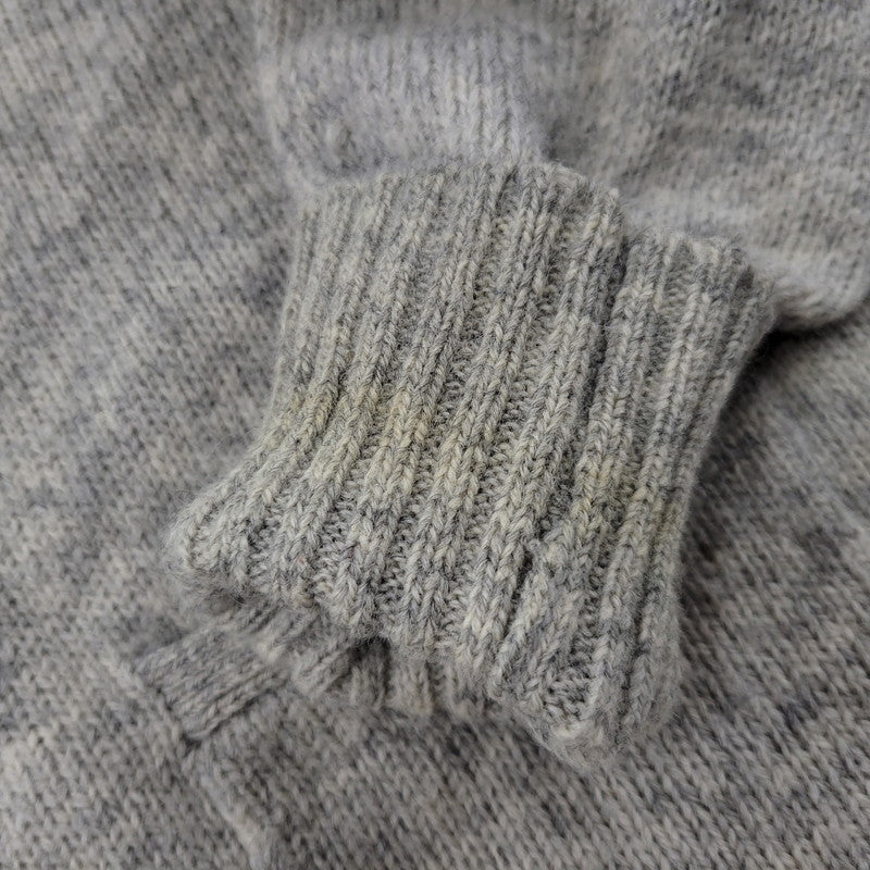 【中古品】【メンズ】 Polo by Ralph Lauren ポロバイラルフローレン LEATHER BUTTON LAMBSWOOL CARDIGAN レザー ボタン ラムズウール カーディガン 146-250911-as-03-izu サイズ：M カラー：グレー系 万代Net店