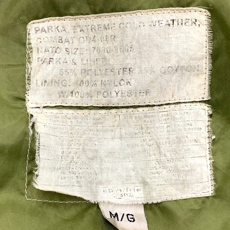 【現状渡し品】【メンズ】 CANADIAN ARMY カナダ軍 8415-21-370-5573 1992 90S COMBAT PARKA 90年代 コンバットパーカー アウター 長袖 146-250913-cs-03-izu サイズ：2/M カラー：オリーブ 万代Net店
