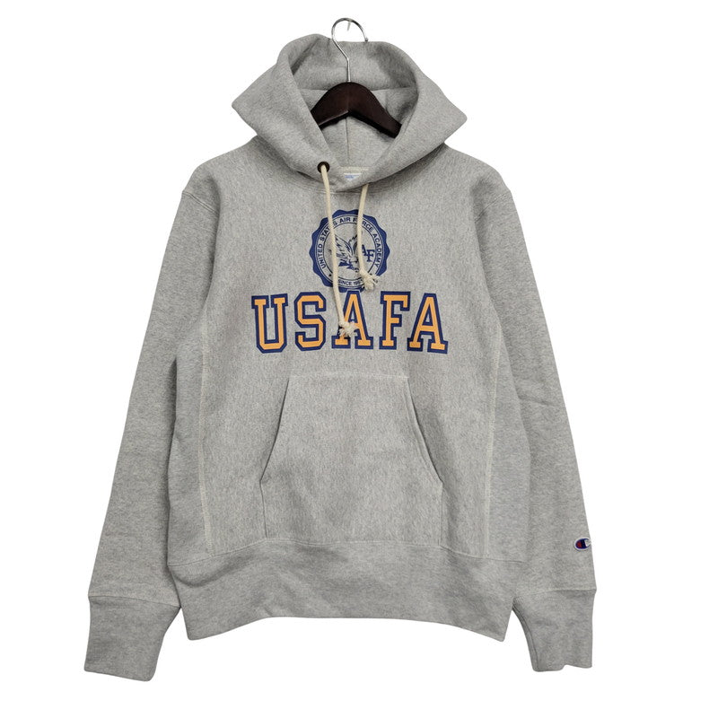 【中古品】【メンズ】 Champion チャンピオン C3-A123 青単色タグ REVERSE WEAVE USAFA HOODED SWEATSHIRT リバースウィーブ ユーエスエーエフエー フーデッド スウェットシャツ トップス 長袖 148-250911-cs-03-izu サイズ：M カラー：グレー 万代Net店