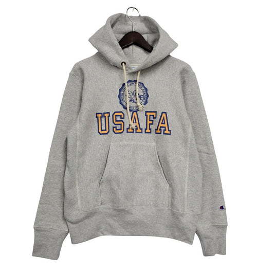 【中古品】【メンズ】 Champion チャンピオン C3-A123 青単色タグ REVERSE WEAVE USAFA HOODED SWEATSHIRT リバースウィーブ ユーエスエーエフエー フーデッド スウェットシャツ トップス 長袖 148-250911-cs-03-izu サイズ：M カラー：グレー 万代Net店