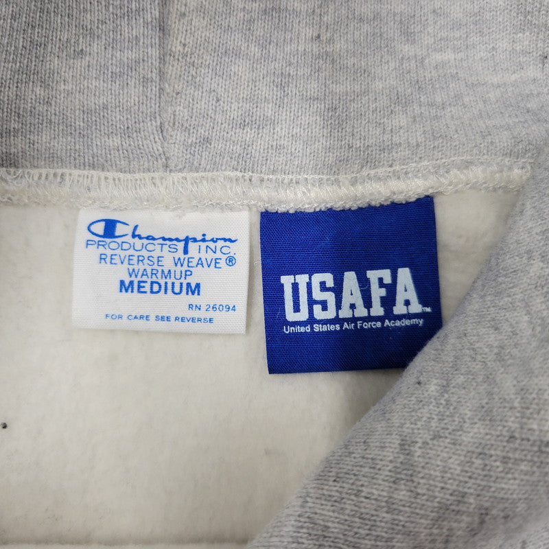 【中古品】【メンズ】 Champion チャンピオン C3-A123 青単色タグ REVERSE WEAVE USAFA HOODED SWEATSHIRT リバースウィーブ ユーエスエーエフエー フーデッド スウェットシャツ トップス 長袖 148-250911-cs-03-izu サイズ：M カラー：グレー 万代Net店