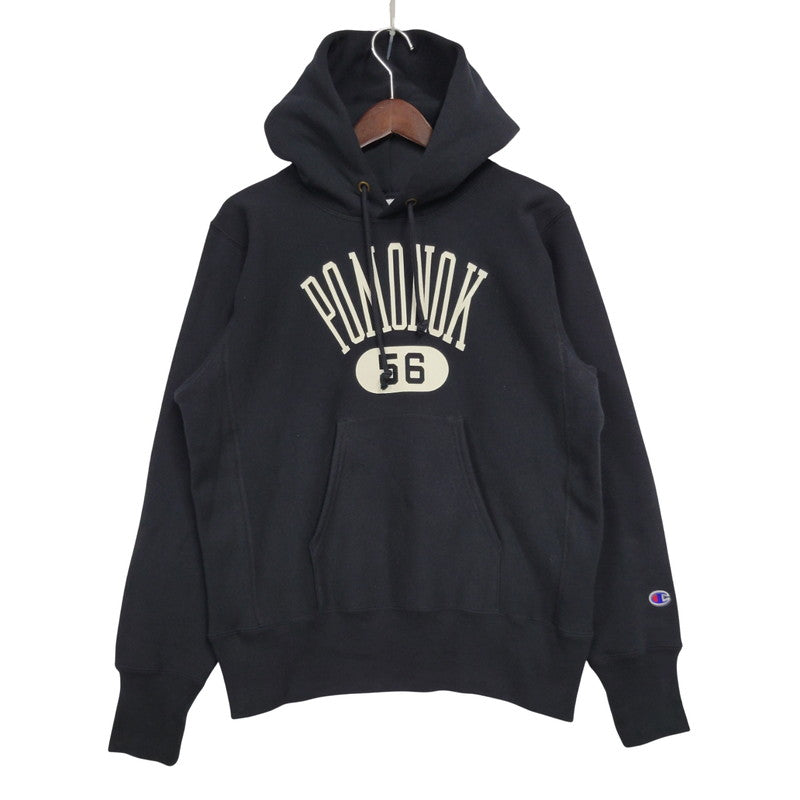【中古品】【メンズ】 Champion チャンピオン C3-A122 青単色タグ REVERSE WEAVE POMONOK HOODED SWEATSHIRT リバースウィーブ ポモノク フーデッド スウェットシャツ トップス 長袖 148-250911-cs-04-izu サイズ：M カラー：ブラック 万代Net店