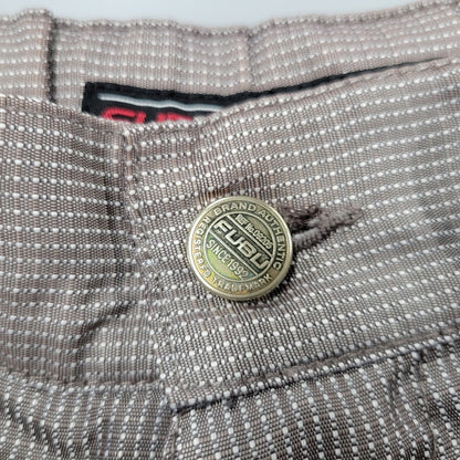 【中古品】【メンズ】 FUBU APPAREL COMPANY フブ NYLON WIDE PANTS ナイロン ワイド パンツ ボトムス 157-250911-as-12-izu サイズ：30 カラー：ブラウン系 万代Net店