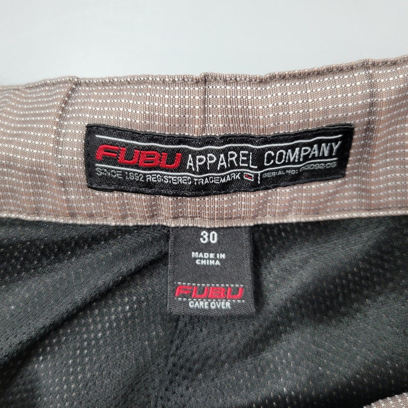 【中古品】【メンズ】 FUBU APPAREL COMPANY フブ NYLON WIDE PANTS ナイロン ワイド パンツ ボトムス 157-250911-as-12-izu サイズ：30 カラー：ブラウン系 万代Net店