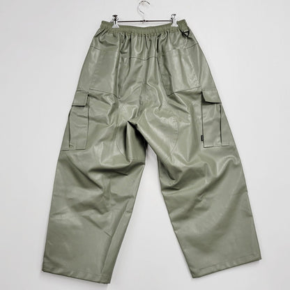 【中古美品】【メンズ】 MAGIC STICK マジックスティック 24AW SYNTHETIC シンセティック LEATHER WIDE レザー ワイド BDU PANTS パンツ ズボン ボトムス 153-250907-ya-25-izu サイズ：L カラー：グレージュ 万代Net店